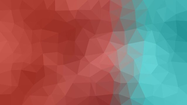 Abstract Triangle Grid Flow: Energetic Motion with Vibrant Low Poly Design