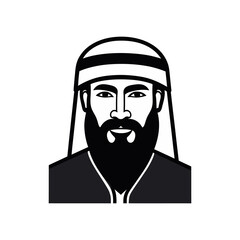 arab man logo with good quality and design