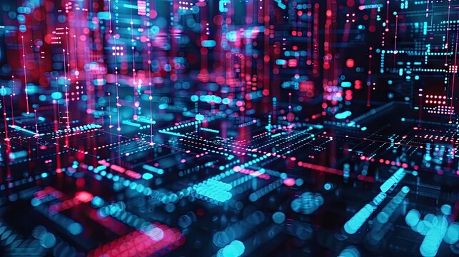 Ultra Futurist Tech Abstract Background