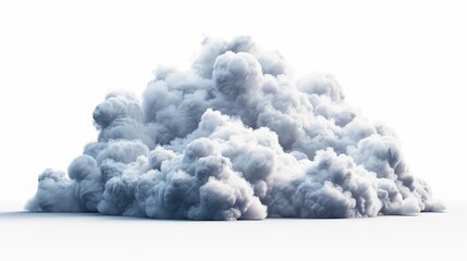 White Cloud Isolated On White Background