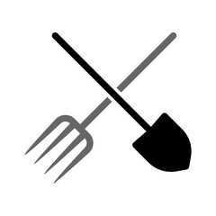 Shovel and fork garden PNG
