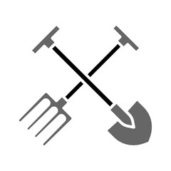 Shovel and fork garden PNG