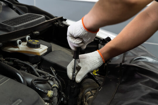 Car Mechanic Working 