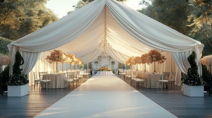 Tented Tranquility - A Serene and Beautiful Wedding Affair in the Park