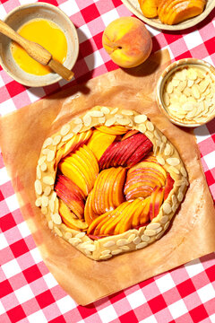 Peach galette