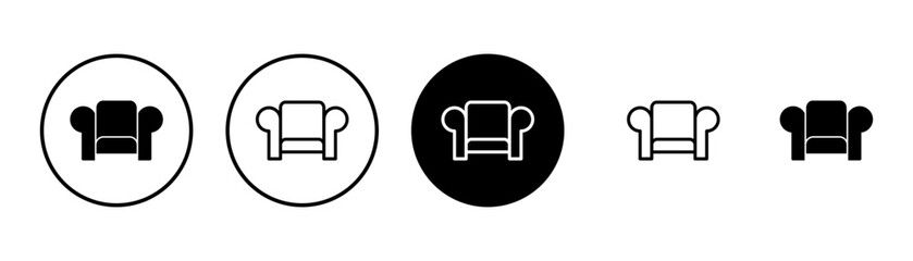 Fototapeta premium Sofa icon vector isolated on white background. sofa icon illustration. furniture