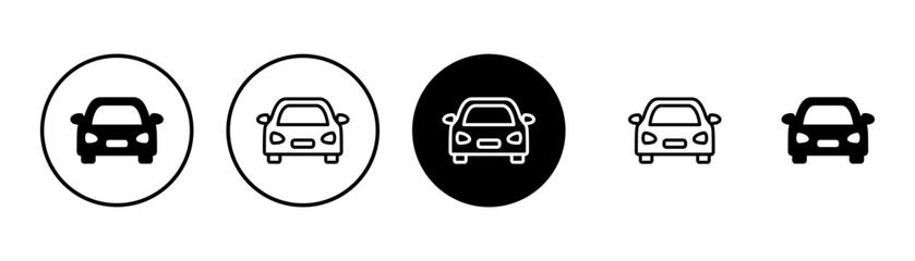 Obraz premium Car icon vector isolated on white background. Car icon vector.