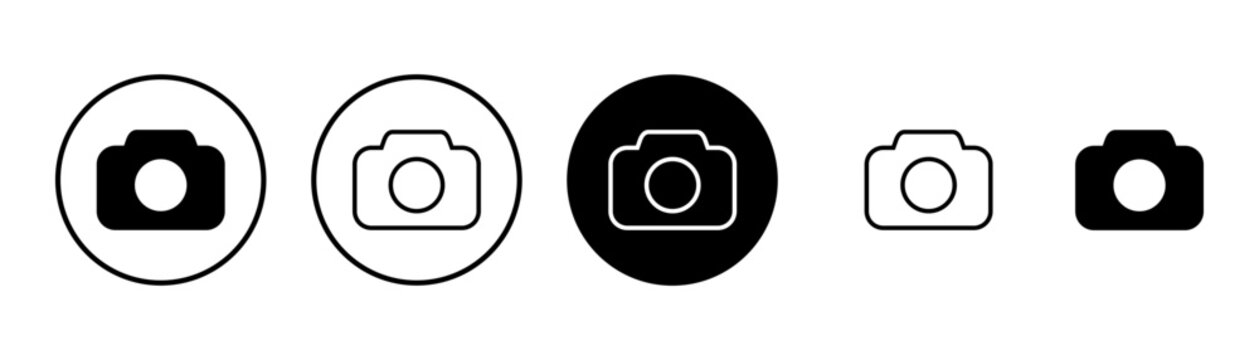 Camera Icon vector isolated on white background. Camera symbol. Camera vector icon
