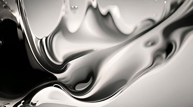 abstract liquid silver texture background video