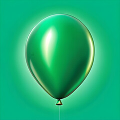 Assorted Green Balloon Icons: Exploring Size Diversity.(Generative AI)