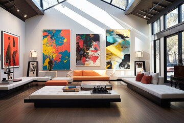 Bold Visions: Modernist Art Collector's Studio Inspirations in Contemporary Style