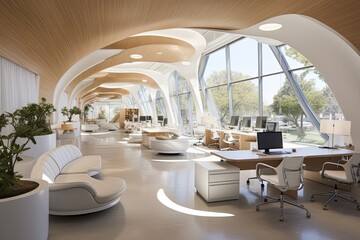 Digital Designs: Ultra-Modern Silicon Valley Office with Smart Climate Control and Energy-Efficient Systems