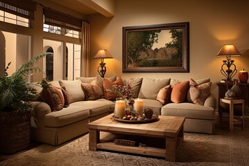 Earthy Tones: Comfortable Seating in Warm Living Room Decors