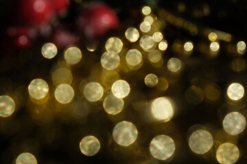 Golden blinking bokeh lights. Moving Particles. Elegant luxury background and overlay. Luxury...