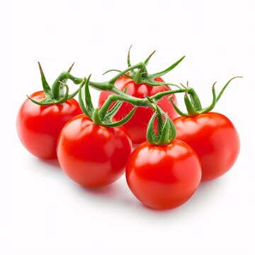 a group of tomatoes on a vine