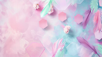 abstract background with flowers