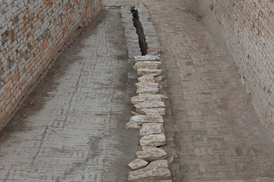 Restored Ancient Mohenjo-Daro Drainage System