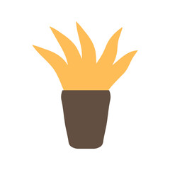 Plant in pot icon design