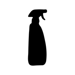 Silhouette of hygiene spray bottle
