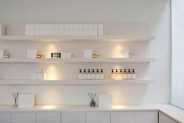 Minimal modern store decoration