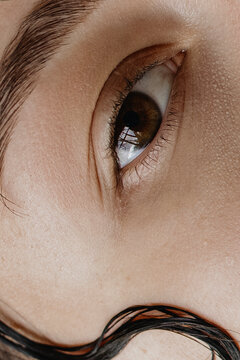 Detail Close Up photo Of A Human Eye 