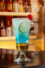 Blue Iced Heaven Mocktail