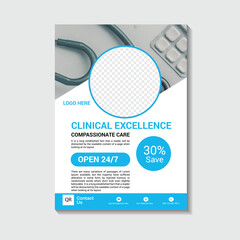 healthcare and medical flyer template