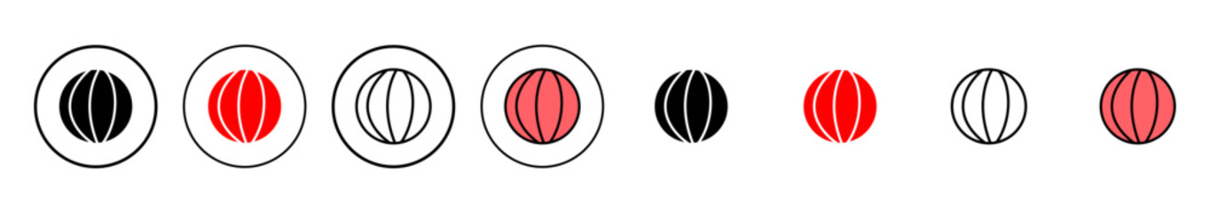Obraz premium Basketball icon vector illustration. Basketball ball sign and symbol