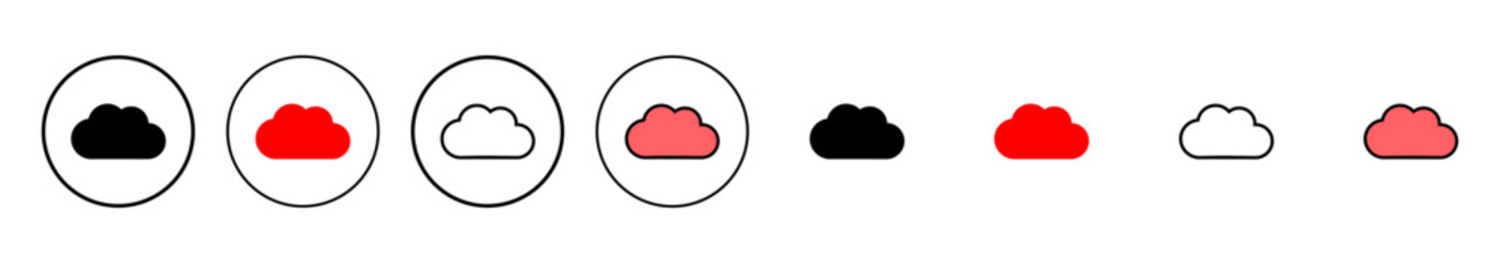 Cloud icon vector illustration. cloud sign and symbol