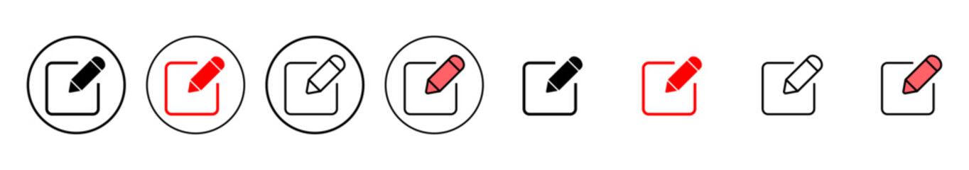 Edit icon vector illustration. edit document sign and symbol. edit text icon. pencil. sign up