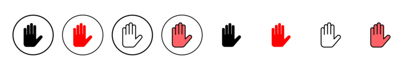 Obraz premium Hand icon vector illustration. hand sign and symbol. hand gesture