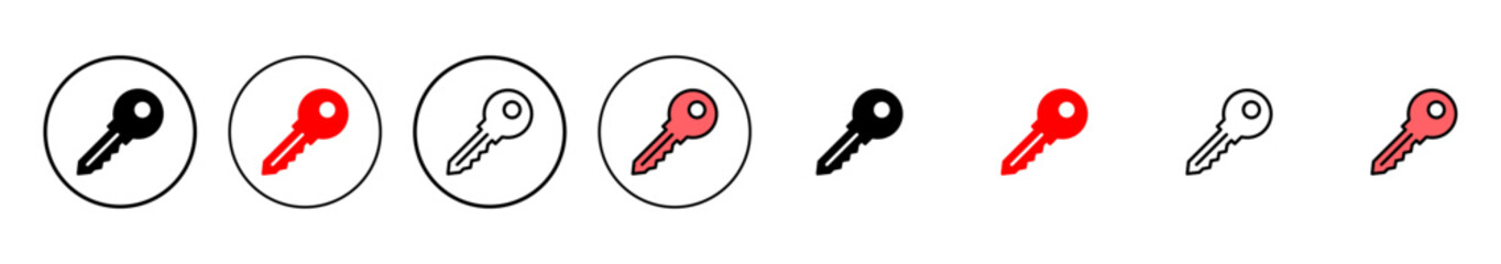 Key icon vector illustration. Key sign and symbol.