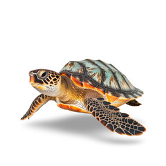 Obraz premium turtle isolated on white background