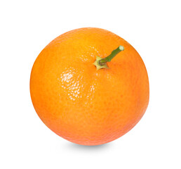 Fresh ripe juicy tangerine isolated on white