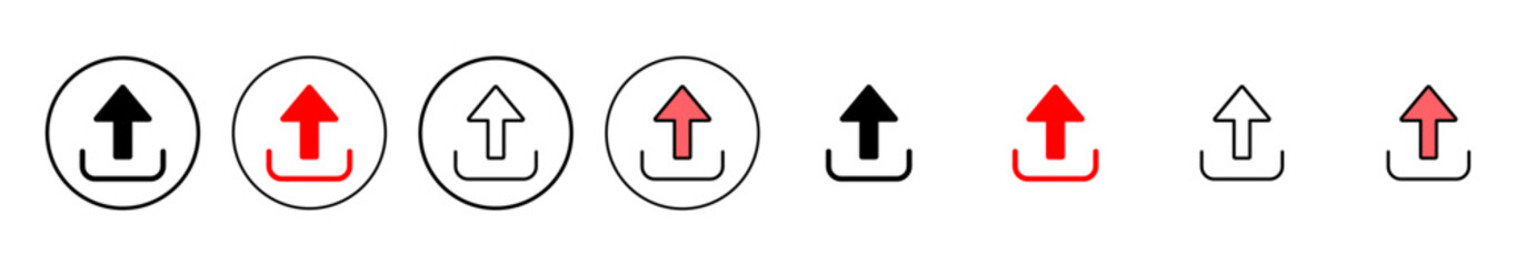 Upload icon vector illustration. load data sign and symbol