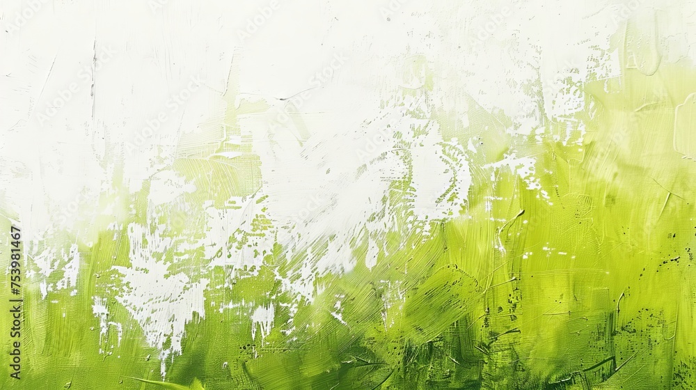 Wall mural A fresh lime green and white textured background, evoking energy and growth.