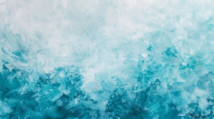 A serene turquoise and white textured background, suggesting tranquility and clarity. - obrazy, fototapety, plakaty