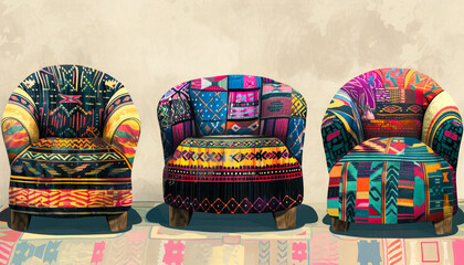 Inspired Seating: Chairs with Unique Fabric Patterns for Stylish Home Ideas 🌿🪑