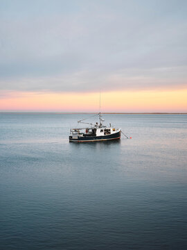 Fishing boat in the ocean