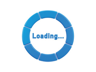 loading icon 3d rendering vector illustration