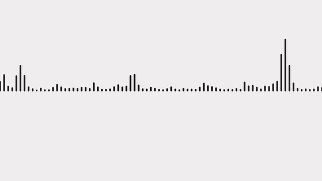Abstract White on black sound waves background. White and black audio visualization effect.
Waveform Audio. Black sound waves background, Sound wave or frequency digital isolated white background.