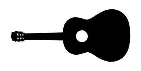 acoustic guitar silhouette