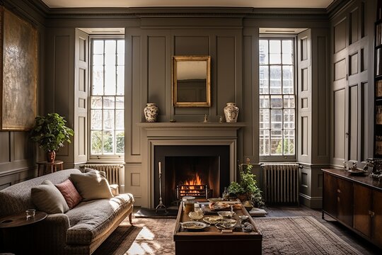 Authentic Restoration: Historic Georgian Townhouse Inspirations & Preserved Beauty