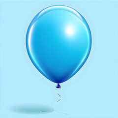 Variety of Blue Balloon Icons: Exploring Size Diversity.(Generative AI)