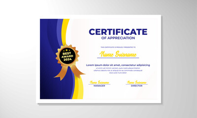 Obraz premium elegant gradient certificate design template
