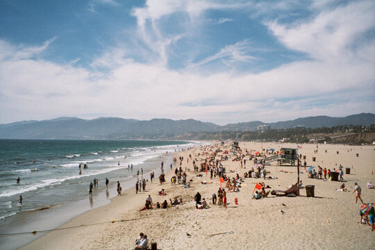 Santa Monica Beach: A Vibrant Gathering by the Shore