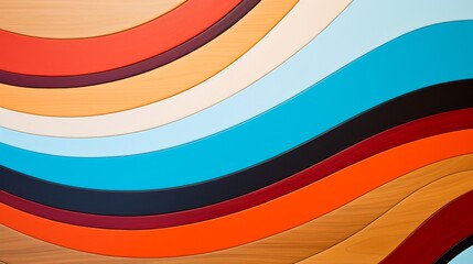 Obraz premium Close-up, wood marquetry wallpaper, abstract pattern background