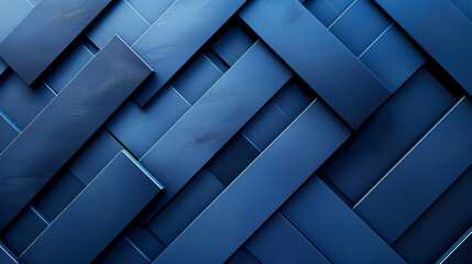 Blue up and down arrow shapes intersecting on a dark blue background