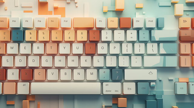 Retro-inspired Mechanical Keyboard in Warm Tones