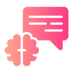 Fototapeta premium Inner Chat gradient icon